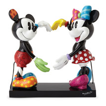 Disney Britto Mickey Mouse & Minnie Dancing Figurine 7" High Collectible 4055228 image 1