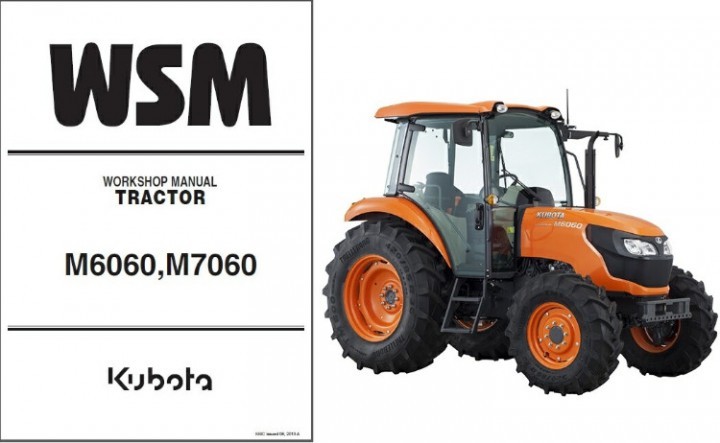 kubota m6060 m7060 tractor wsm service and 50 similar items