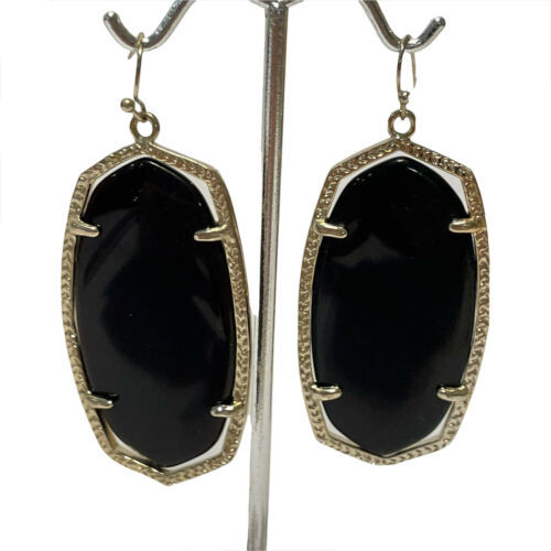 Primary image for kendra scott elle gold tone Dangle earrings black