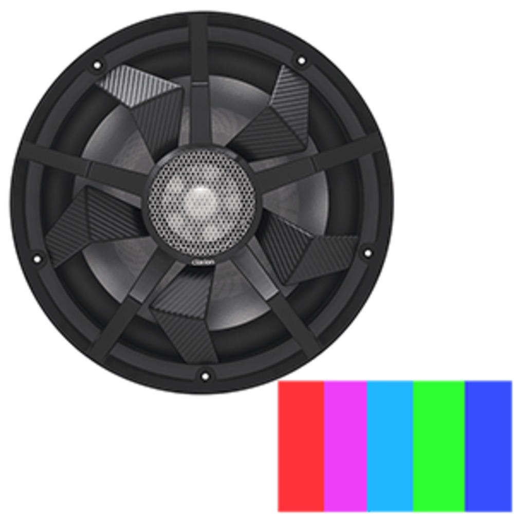 Clarion 12 Marine Subwoofer w/Black and Silver Grilles Home Speakers