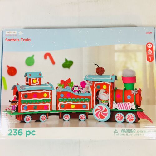 Creatology Santa's Train 236 Piece Foam Kit Ages 6+ New In Box Holiday Craft Kit