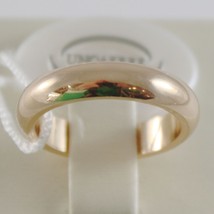 Solid 18K Yellow Gold Wedding Band Unoaerre Ring 8 Grams Marriage Made In Italy - $1,086.28