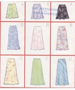 Misses &amp; Petite Very Easy Bias A-Line Skirt 3 Lengths Sew Pattern 18-22 - $9.99