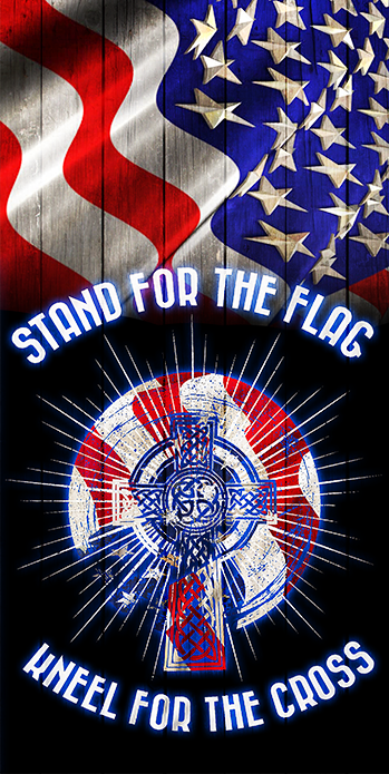 CUSTOM VINYL Cornhole Board DECAL/ American Flag stand - kneel