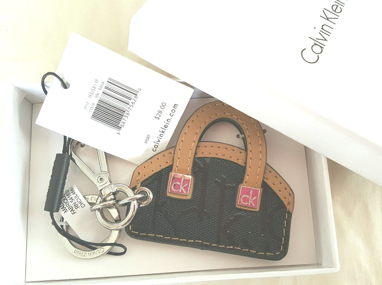 calvin klein keychain purse