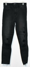 Abercrombie & Fitch Women's Black Distressed Simone High Rise Ankle Jeans 27 4L