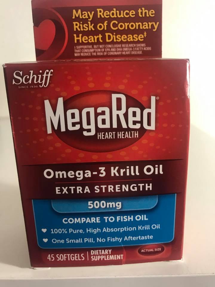 MegaRed Extra Strength Omega 3 Krill Oil 500mg Supplement, 45 Count