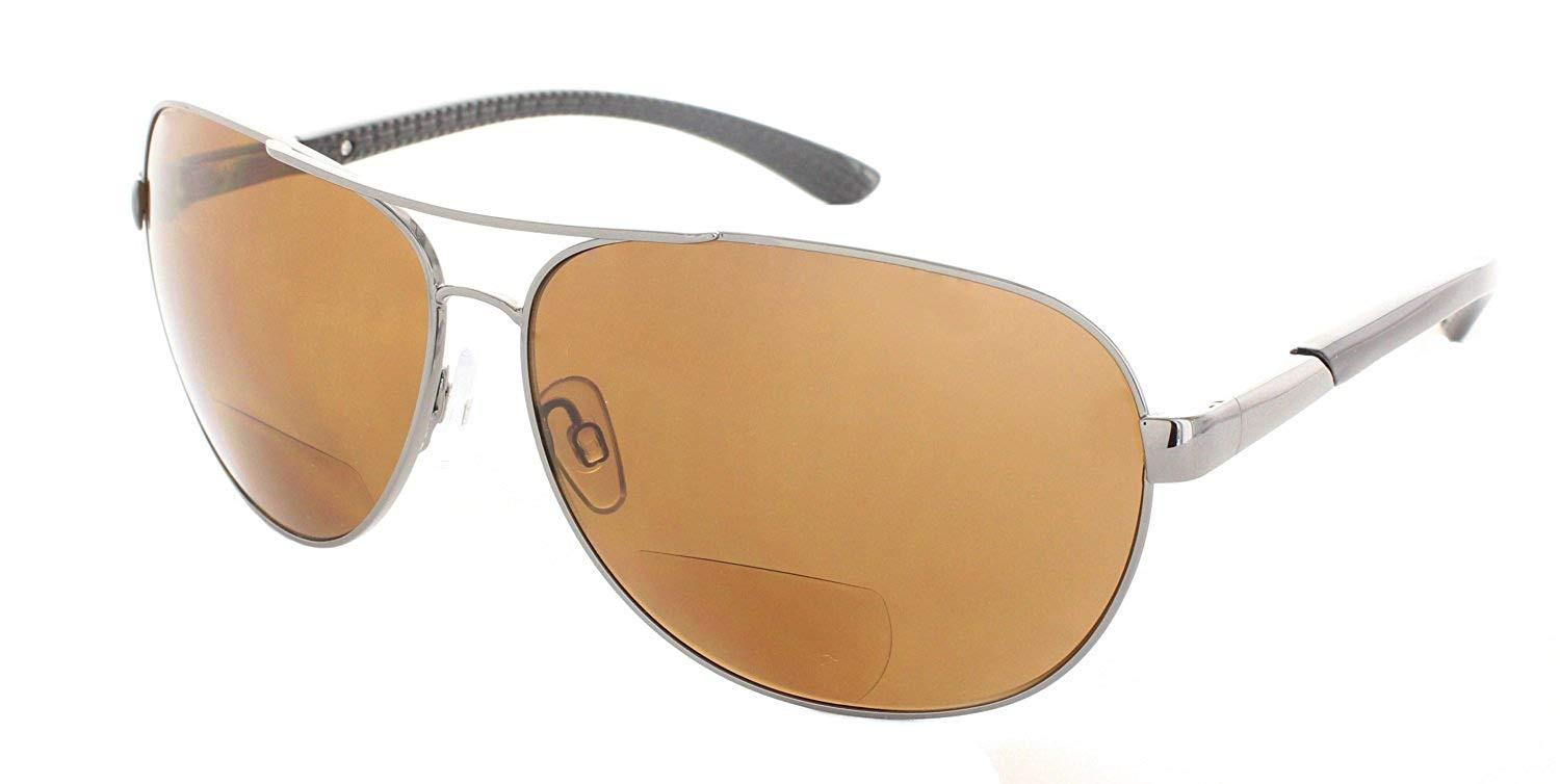 Polarized Aviator Bifocal Sunglasses Sun Reader for Men and Women