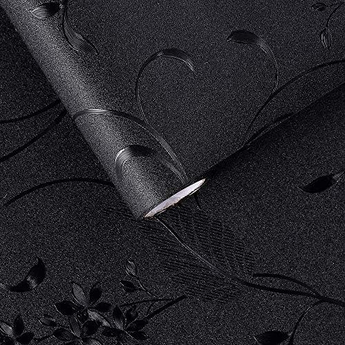 VELIMAX Static Cling Blackout Window Film Removable Room Darkening Decor Black W Window Film