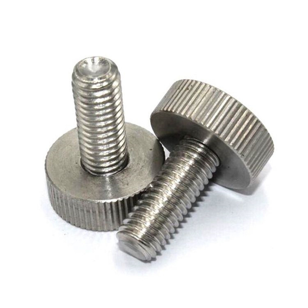 1000pcs M2.5 Knurled Thumb Screw Knurling Screws Manual Adjustment Bolt ...