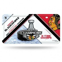 Chicago Blackhawks Nhl 2015 Stanley Cup Champions Usa Made License Plate - $28.49