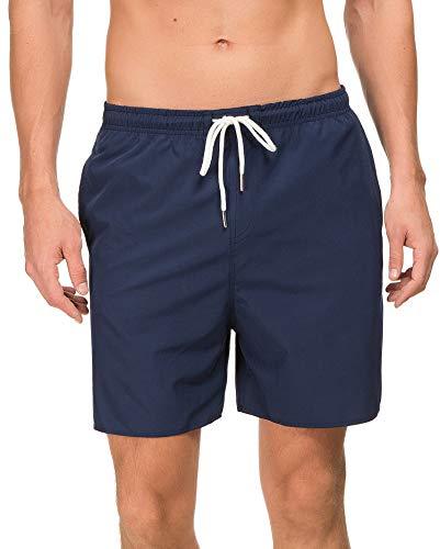 Janmid Mens Slim Fit Quick Dry Short Swim Trunks with Mesh Lining ...