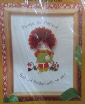 Creative Circle Patience Girl Inspirational Shower Crewel Embroidery Kit 8 x 10 - $16.99