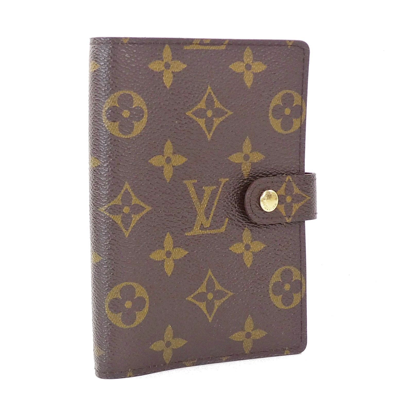 Authentic LOUIS VUITTON Monogram 6 Ring Agenda Address Book Cover #29425A - Organizers, Planners