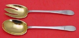 Salem By Tiffany and Co. Sterling Silver Salad Serving Set Goldwashed 2pc - $673.55