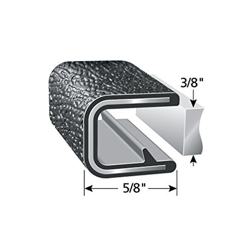 TrimLok Edge Trim PVC Plastic Edge Protector Easy Install, PushOn