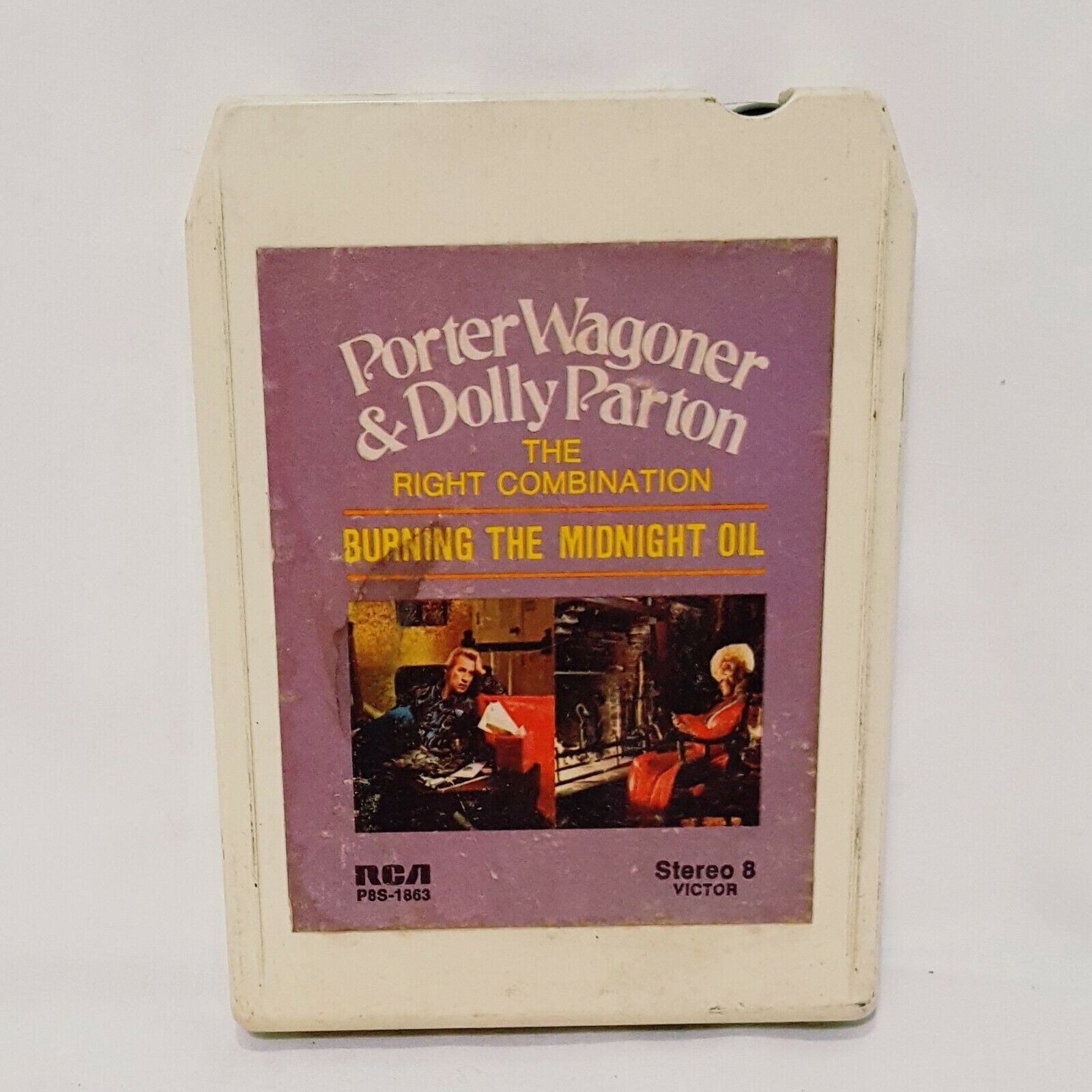 Primary image for Burning Midnight Oil Porter Wagoner Dolly Parton 8 track Cartridge RCA P8S 1863