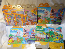 5 Snow White McDonald's Happy Meal Boxes 1992 image 1