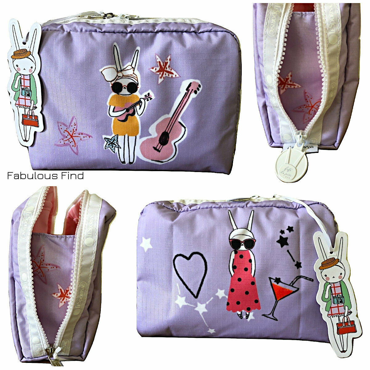 LeSportsac Fifi Lapin xxx Night and Day Extra Large Rectangular