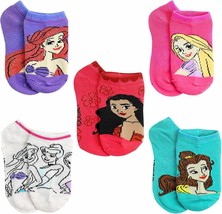 Disney Princess Jasmine Ariel & Belle 5-Pack Low Cut No-Show Socks Girls - $9.47+