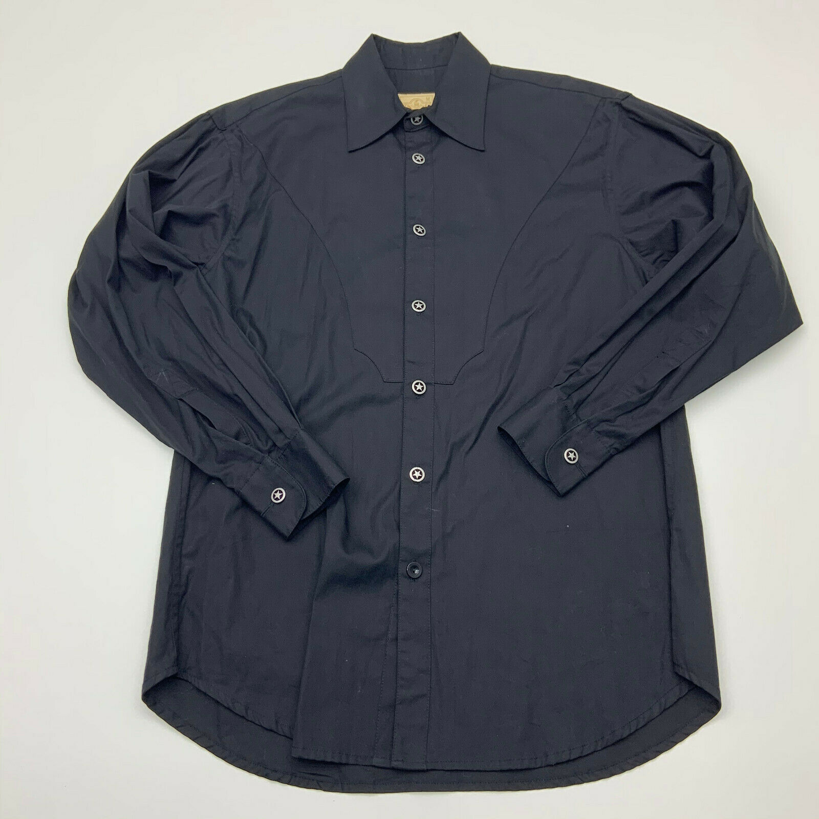 Stubbs Button Up Shirt Mens Medium Black Western Long Sleeve Casual ...