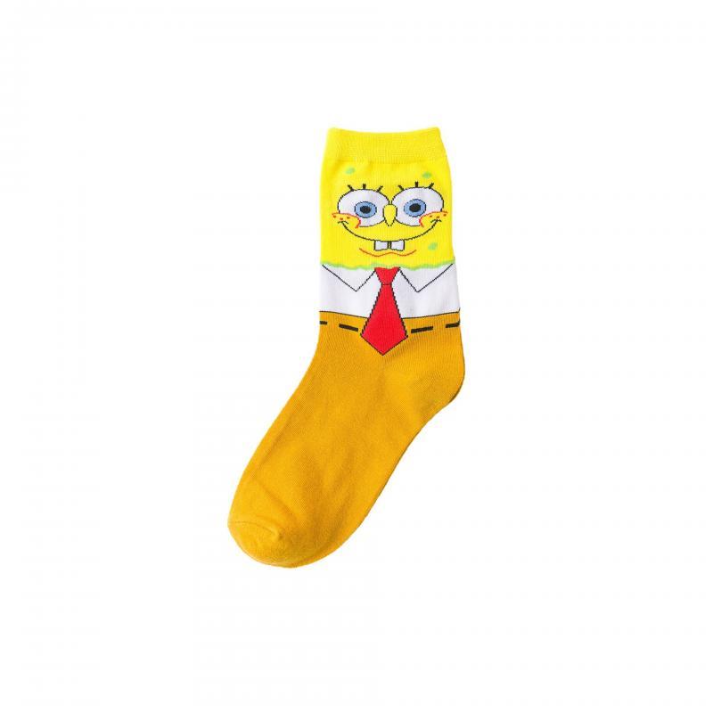 Kawaii Cartoon Spongebob Breathable Socks Anime Character Patrick Star Socks P-B