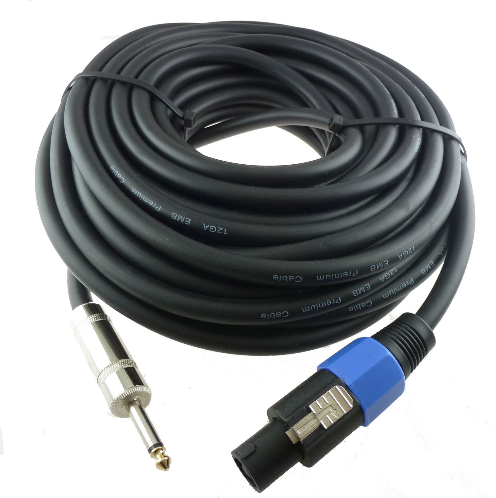100 Ft Foot Speakon Compatible To 1 4 Speaker Wire Cable