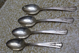 Vintage Wm A Rogers Sectional Oneida LTD Silver-plated 4 Dinner Spoons 6... - $11.88