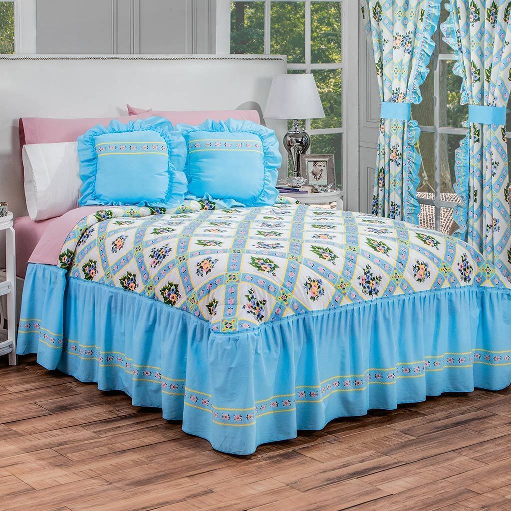 Orange Mandara Reversible Duvet with Embroidered Floral Design by Intima Hogar
