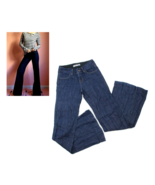 J BRAND Kat Womens Denim Bell Bottoms Flare Leg Low Rise Blue Jeans Size 24 - $38.60