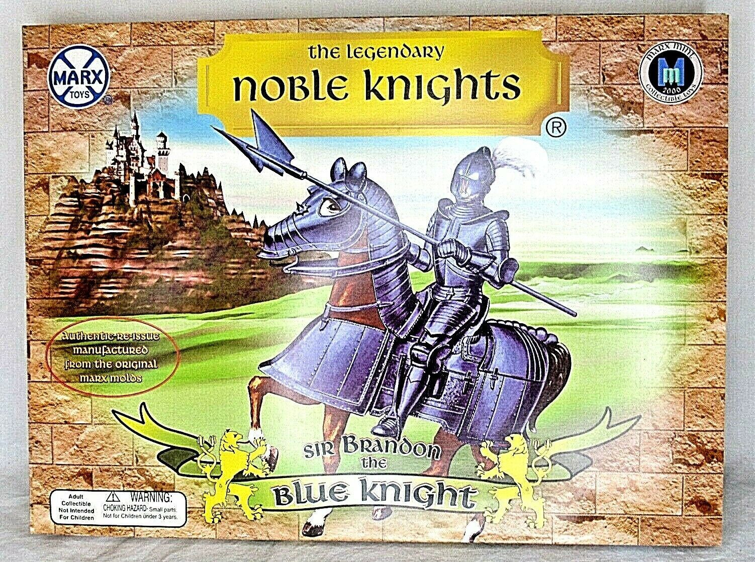Sir Brandon Blue Knight Noble Knights Action Figure Poseable Marx Toys