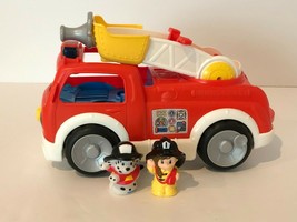 Fisher Price Little People Lift N Lower Helping Others Fire Truck and Fi... - $19.99