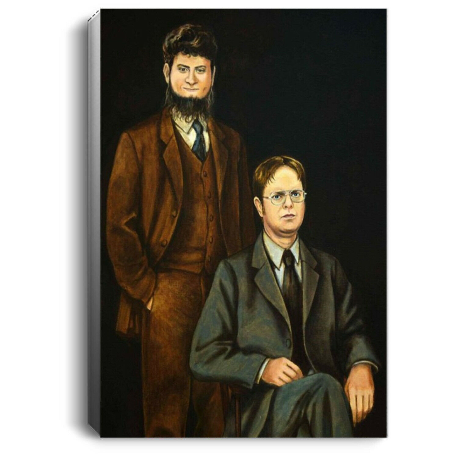 The Office Dwight Schrute And Mose No Framed Portrait Art Posters