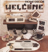 11 Plastic Canvas Country Patchwork Tissue Cover Place Mat Sign Coaster ... - $13.99