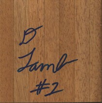 Doron Lamb Signed 6x6 Floorboard Kentucky Orlando Magic