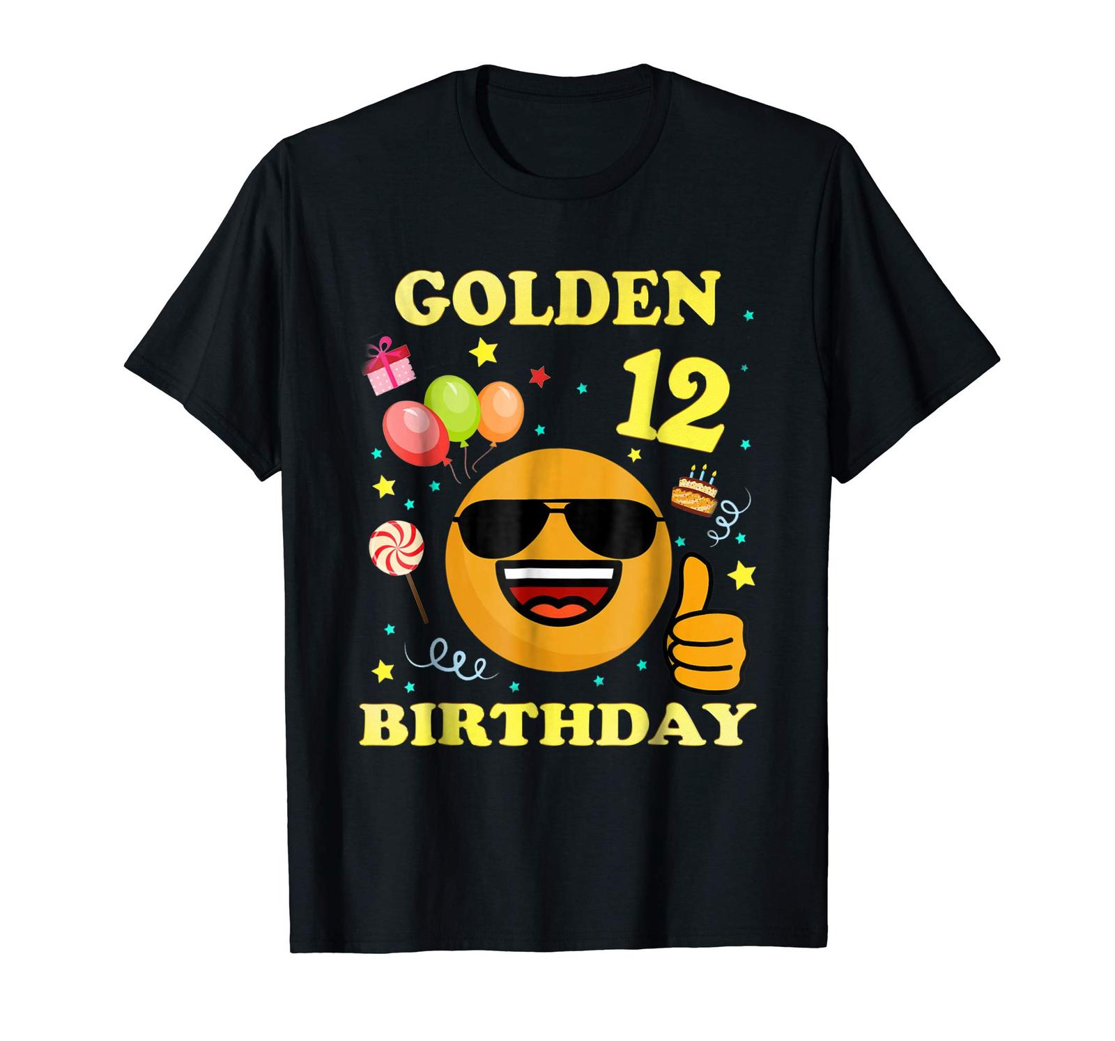 Dad Shirts Emoji 12 Years Old Shirt It's My 12th Golden