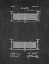 Lawn Tennis Net Patent Print - Chalkboard - $7.95+