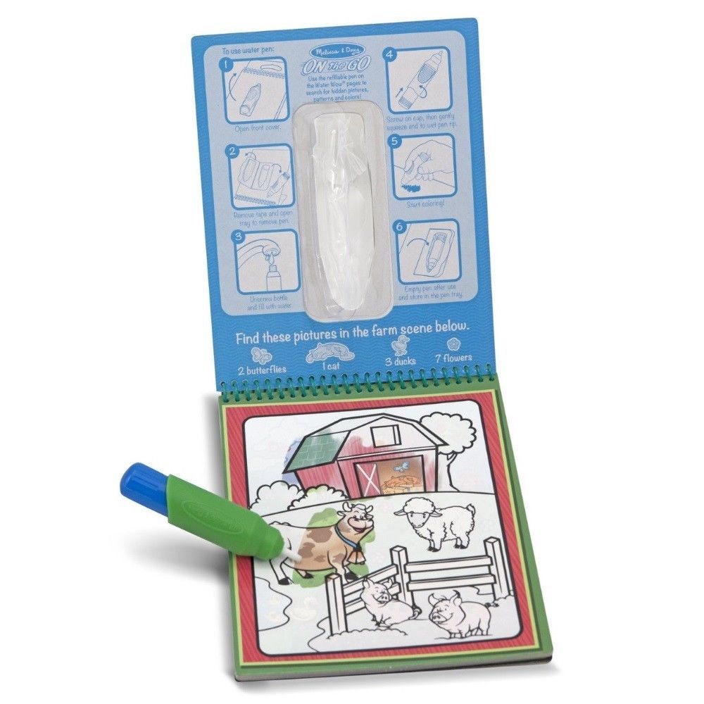 Melissa Doug On the Go Water Wow! Water-Reveal Activity Pad - Makeup and Manic