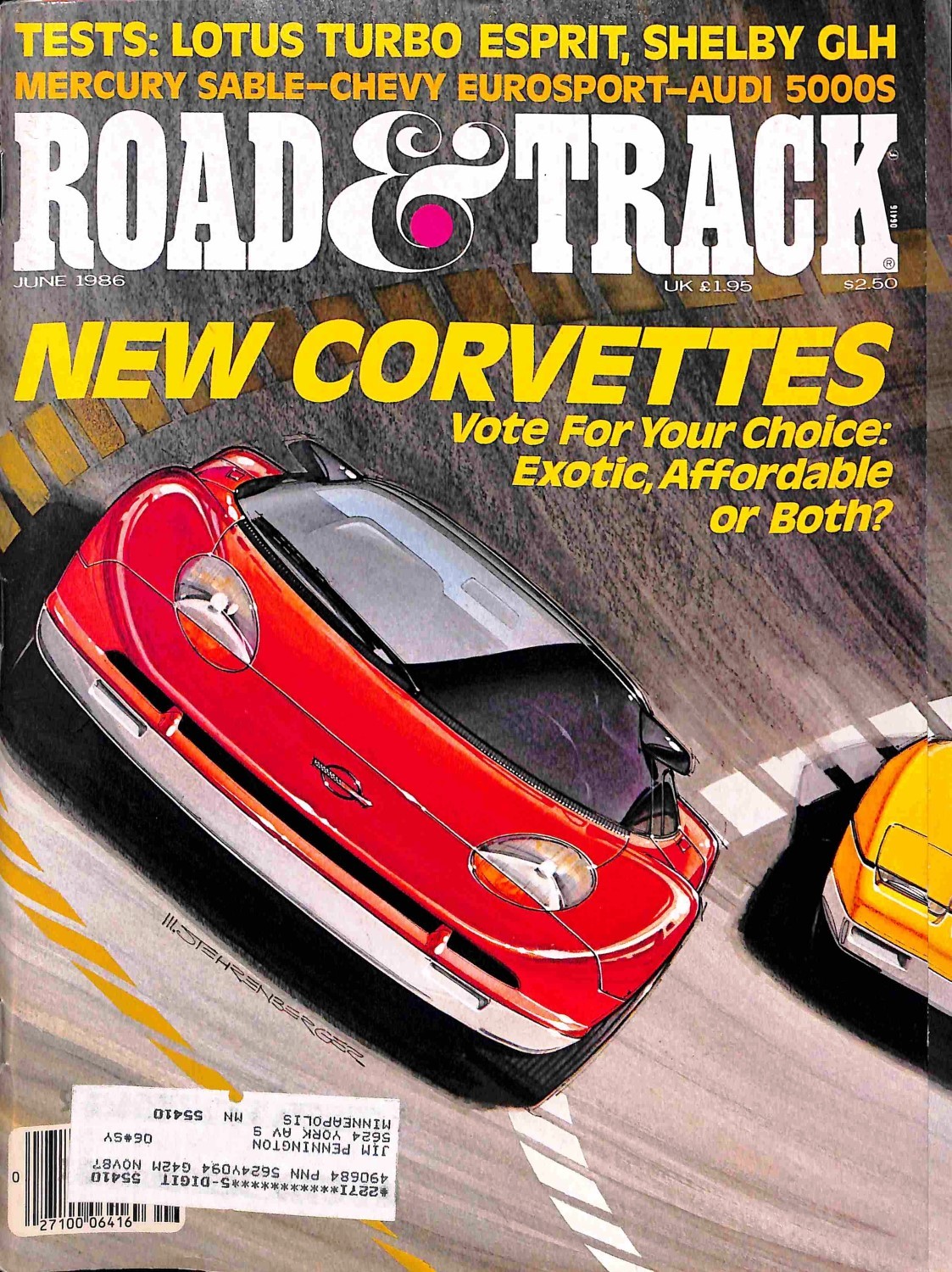Road and Track, June 1986 Magazine Back Issues