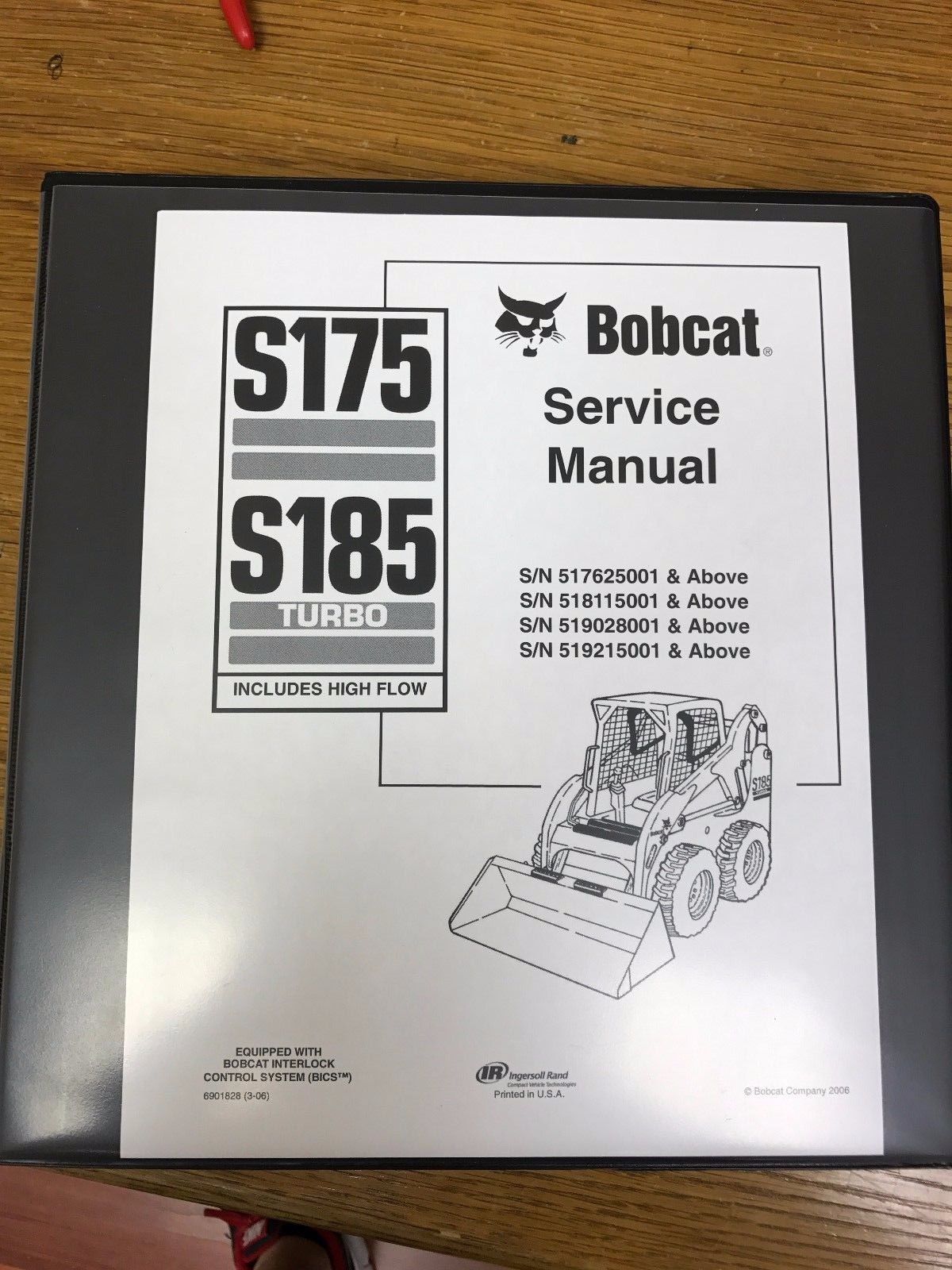 Bobcat S175, S185 Skid Steer Parts Catalog and similar items