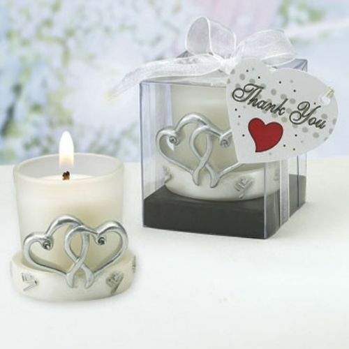 20 Interlocking Hearts Double Heart Candle Wedding Favor Bridal Shower Favors Wedding Favors