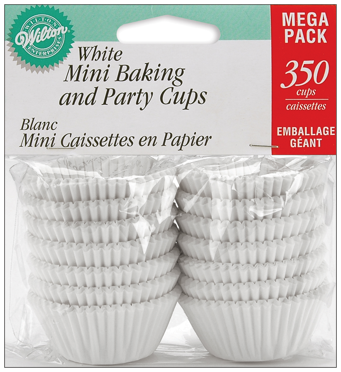 Mini Baking Cups-White 350/Pkg - $8.64