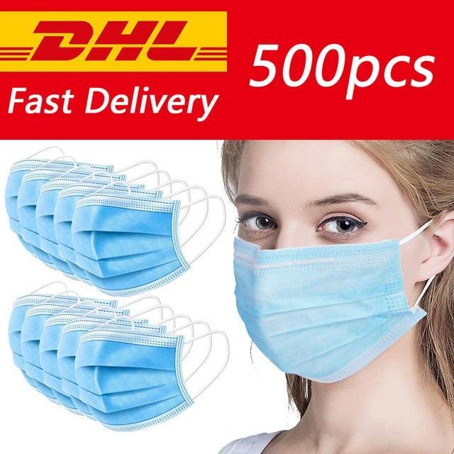 Disposable Dustproof Surgical Face Mouth Masks Face Mask Anti Virus Influenza -