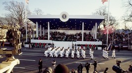 Presidential reviewing stand during 1989 Bush Inaugural Parade Photo Print - $7.49+
