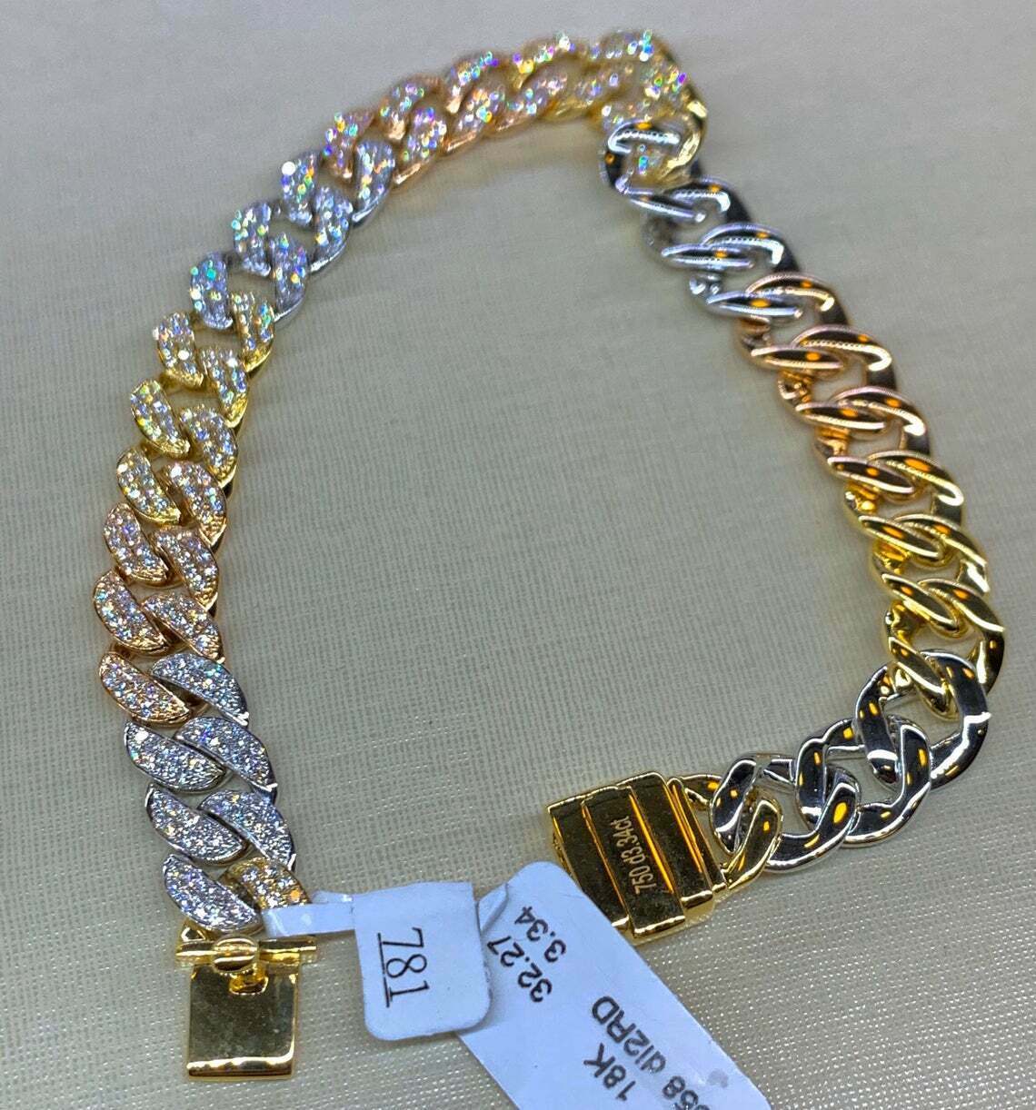 Miami cuban diamond bracelet Clearance
