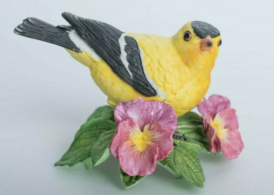 The Lenox Garden Bird Collection American Goldfinch Fine Porcelain
