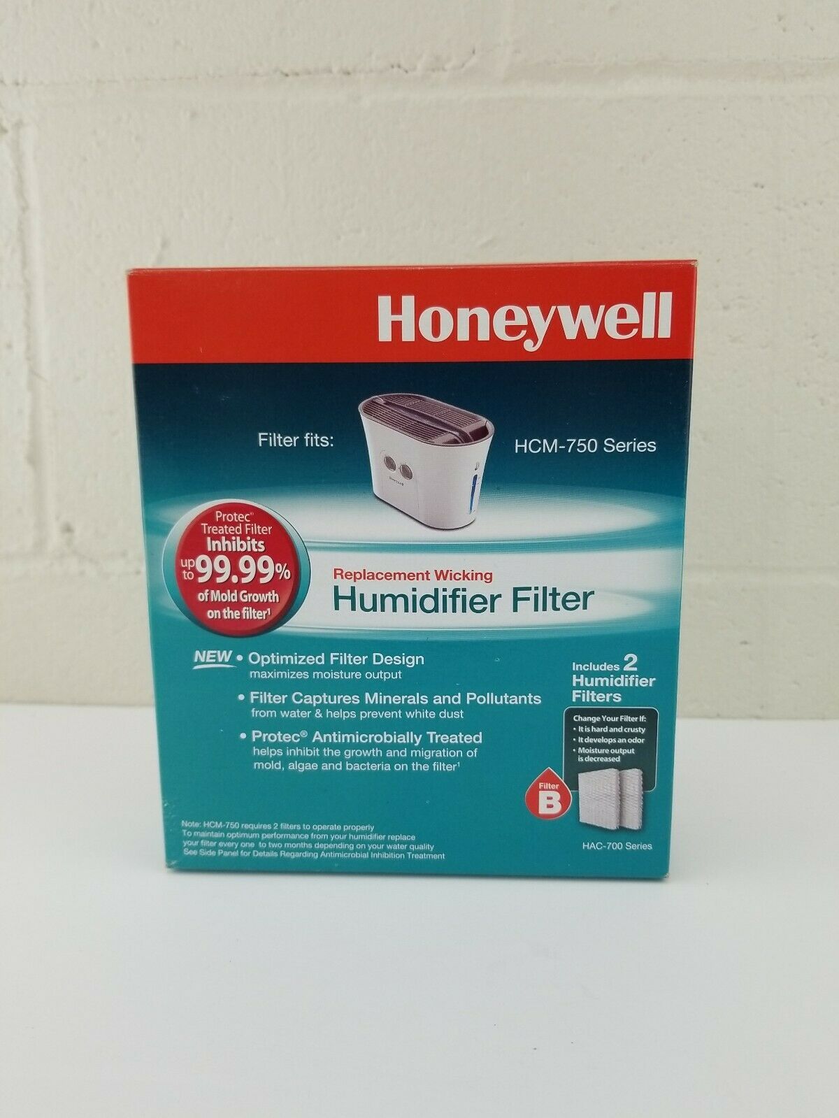 Genuine Honeywell Humidifier Wicking  HC888 Series 2 Pack Filters "C Filter" 