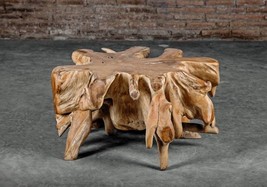 Round - Teak Root Coffee Table – Modern Coffee Table – Teak Wood Coffee ... - $1,349.00+