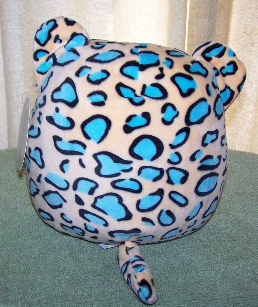 squishmallows teal leopard