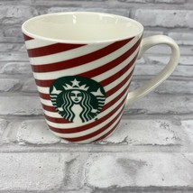 Starbucks 2019 Red White Stripe Candy Cane Large Mermaid Mug 18 oz  - $15.44